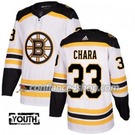 Adidas Maillot de Hockey Boston Bruins Zdeno Chara 33 2017-2018 Blanc Authentic - Enfant